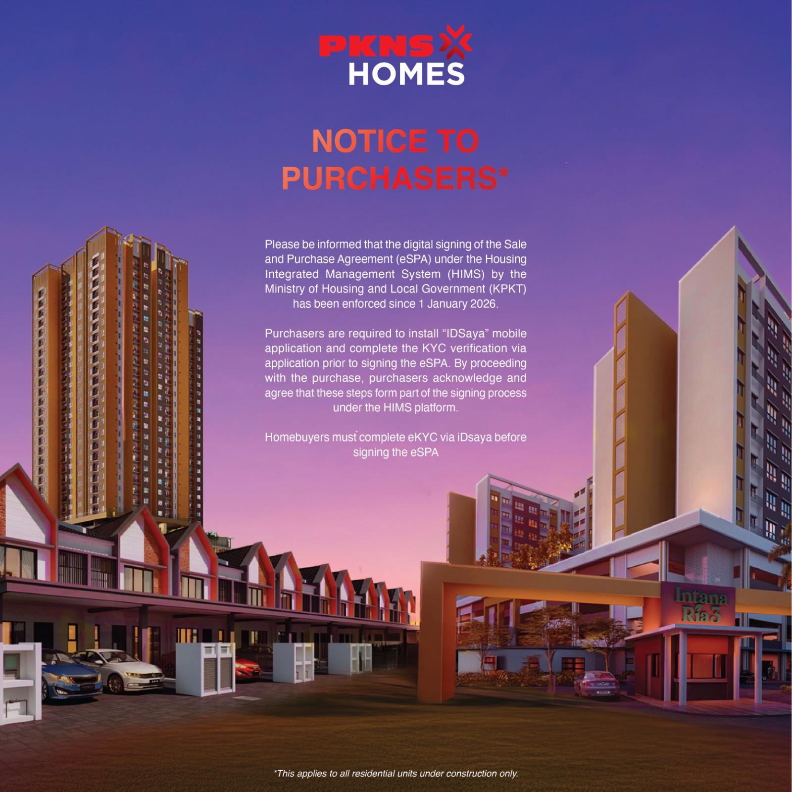 PKNS Home Notice